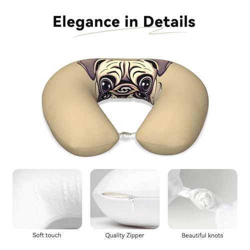 Almohada de poliéster para cuello talla única negra miniatura 4