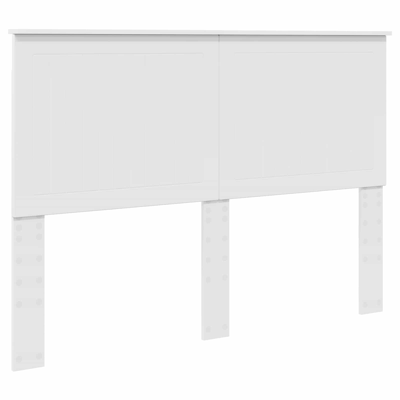 vidaXL Kopfteil mit Kopfteil Weiß 140 cm Holzwerkstoff, Elegante Schlafzimmer-Akzente, modernes Deko-Item, stylisches Schlafumfeld, zeitgemäßes Design
