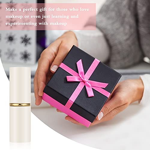 Image of Falliny Retractable Kabuki Makeup Brush, Travel Face Blush Brush, Portable Powder Brush with Cover for Blush, Bronzer, Buffing, Flawless Powder Cosmetics