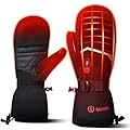 Savior Heated Gloves for Men and Women,Rechargeable Electric Heated Mittens,Suitable for Winter Outdoor Work,Skiing,Running,Hiking,etc.