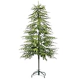 zylwtsntkn 5FT Artificial Norfolk Pine Trees, Real Touch Faux Cedar Topiary Slim Christmas Tree Large Indoor Outdoor Fake Evergreen Plants for Outdoor & Indoor Use Holiday Christmas Decor