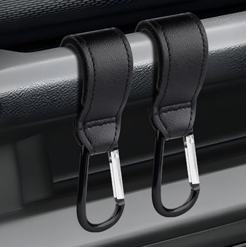 J-PREMIS ジムニー JB64W JB74W アクセサリー アシストグリップ コンビニ フック カスタムー専用 超耐荷重 調節可能 軽量 カスタム 収納 取り付け場所自由 2個セット (ブラック)
