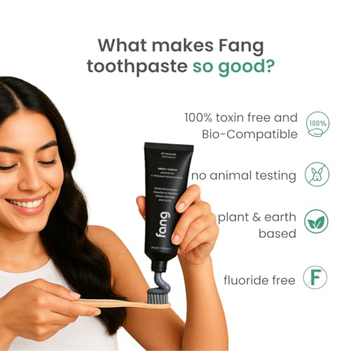 Image of Toothpaste Combo Pack |Fluoride Free Hydroxyapatite, Teeth Whitening, Heals Sensitive Teeth, Fights Cavities, Gum Diseases, Bad Breath, SLS & Chemical Free (Pack of 2, Forest Essence & Activated Charcoal Toothpaste)