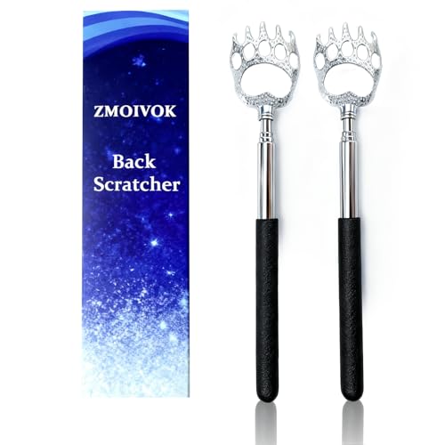 ZMOIVOK 2 Pcs Back Scratcher Extendable Metal Bear Claws Back Scratchers