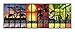 File Art Lot de 12 étiquettes autocollantes pour classeur à dossier large Motif coucher de soleil africain