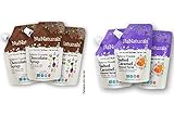 Nunaturals All Natural Chocolate Syrup (Pack Of 3, 6.6 Ounce) & Salted Caramel Syrup (Pack Of 3, 6.6 Ounce) together in one convenient Bundle