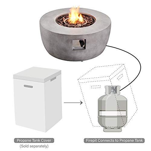 Teamson-Home-Concrete-Propane-Gas-Fire-Pit-Table-with-ETL-Certification-PVC-Cover-and-Lava-Rocks-for-Outdoor-Patio-Garden-Backyard-Decking-Decor-50000-BTU-36-inch-Length-Light-Gray