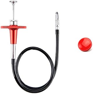 JJC 40CM Red Mechanical Locking Camera Shutter Release Cable with Red Concave Surface Soft Release Button Kit