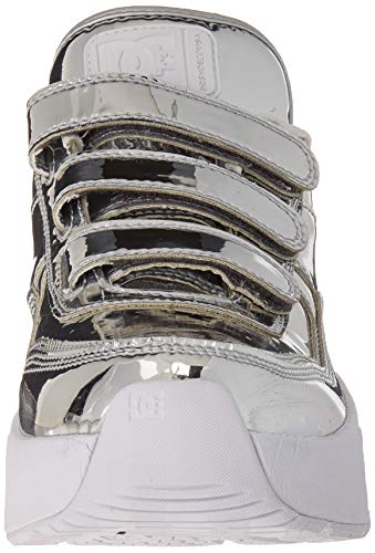 Dc Women's E.tribeka Platform V Le Skate Shoe, Silver, 5.5 B M Us #TOP1