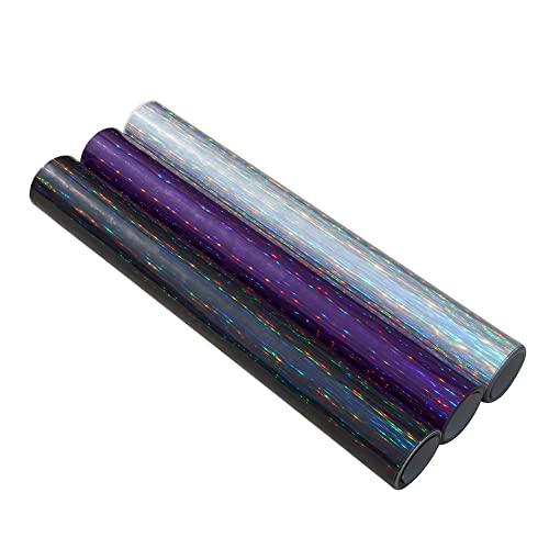 Holographic Purple And Red Chrome Car Vinyl Wrap Brushed Metallic Sparkle Starlight Gloss Car Wrap Film, 59.8'' X 29.5'' #TOP6