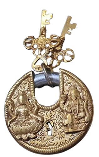 Candado de latón Lakshmi Ganesha para solucionar la falta de estilo en la seguridad de tu hogar