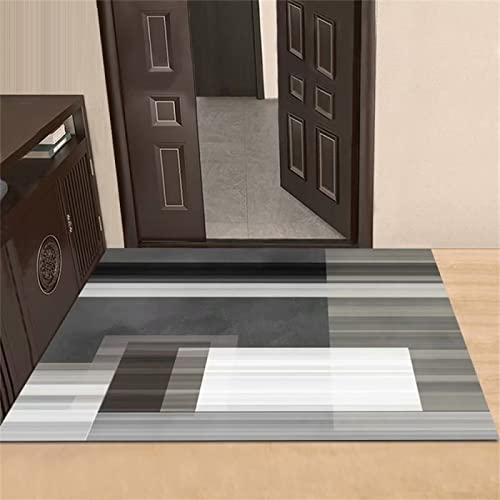 Tapis salon gris et blanc rectangle pour une terrasse ou une chambre - 2