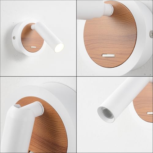 Image of Versatile Wall Lamps for Living Room, Stylish Bedroom Wall Sconces, Wall Mounted Lamp for Reading, Indoor Wall Lights, and Sconce Lighting for Perfect Ambiance (White)