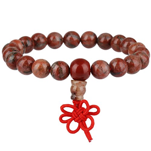 Produktfoto von KYEYGWO 21 Mala Perlen-Armband für Männer und Frauen, Chakra-Kristall-Steinarmbänder für Unisex,&hellip;