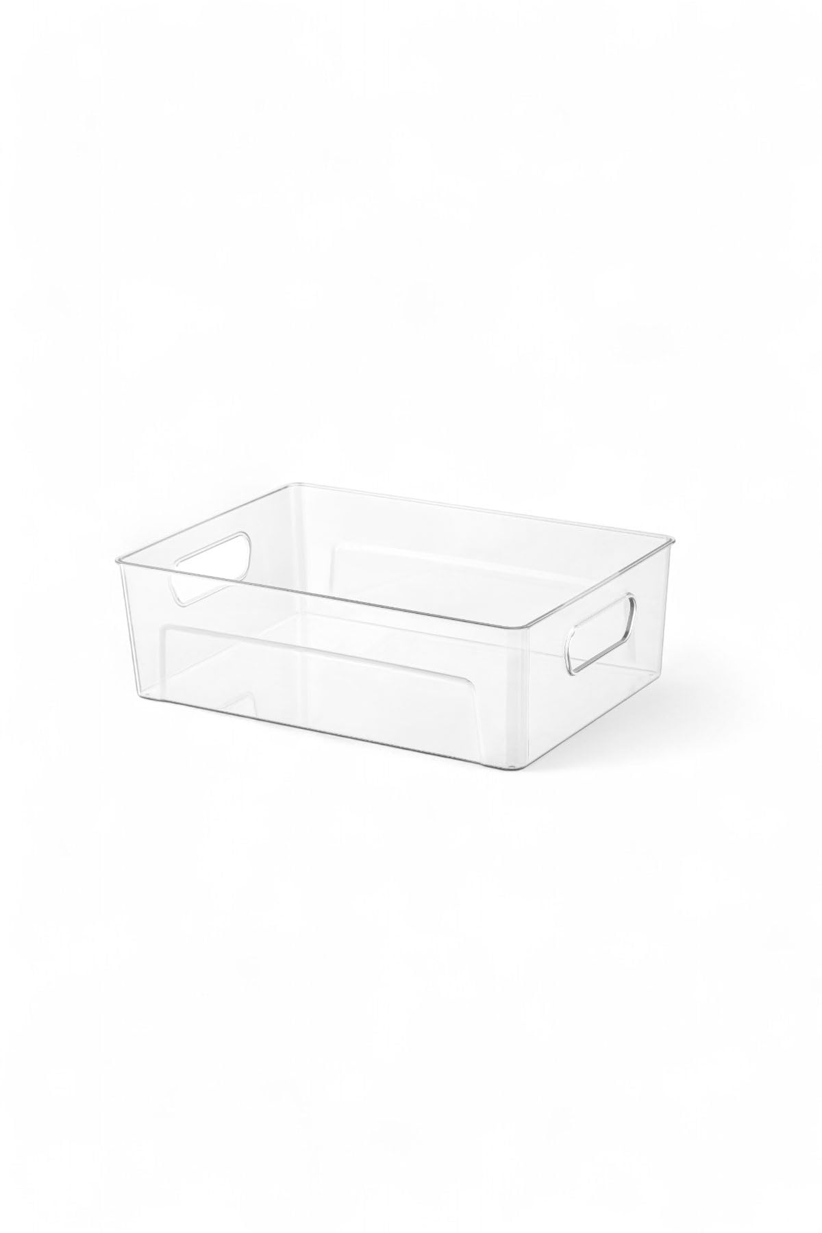Deconox Kırılmaz Ultra Dayanıklı Buzdolabı Düzenleyici Organizer Kutu Şeffaf - 28x19x9cm (811)