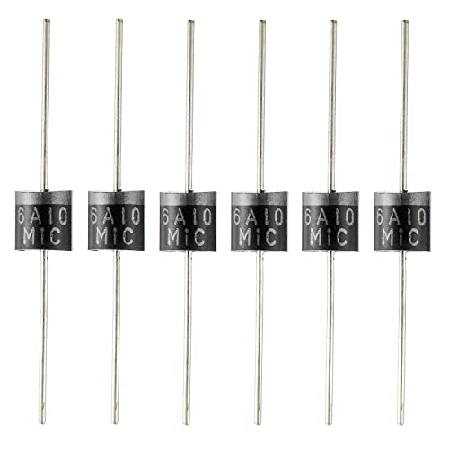 Bojack 6A10 Rectifier Diode 1000 Volt Electronic Silicon Diodes （Pack Of 20 Pcs） #TOP25