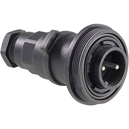 Cosse cylindrique mâle mâle Bulgin PX0737/P connecteur droit rond 2 pôles série PX07