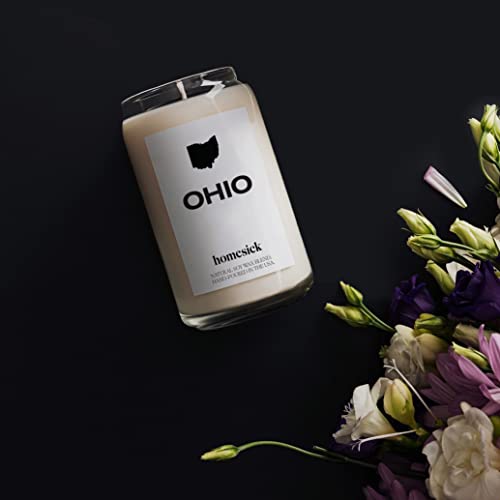 Homesick Premium Scented Candle, Ohio - Scents Of Honeysuckle, Orange Zest, 13.75 Oz, 60-80 Hour Burn, Natural Soy Blend Candle Home Decor, Relaxing Aromatherapy Candle #TOP3
