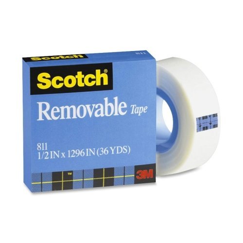 Scotch (R) Removable Tape .50"X36yd-