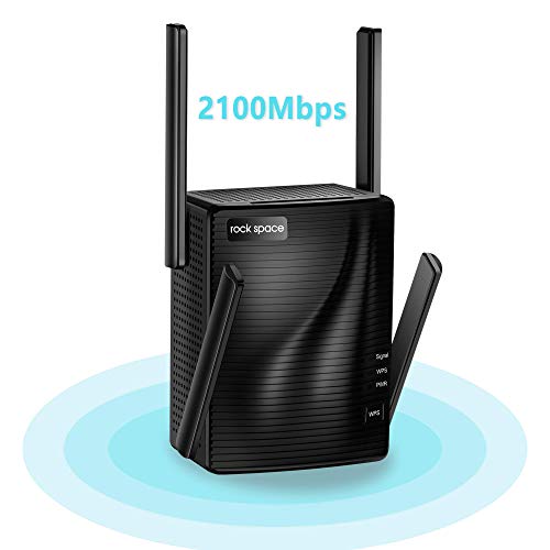 WiFi Extender - WiFi Booster,2100 Mbps,WiFi Range Extender,WiFi Repeater,Wireless Extender for Home,5G&2.4G Dual Band,Gigabit Port&WPS Button,360 Degree Full Coverage