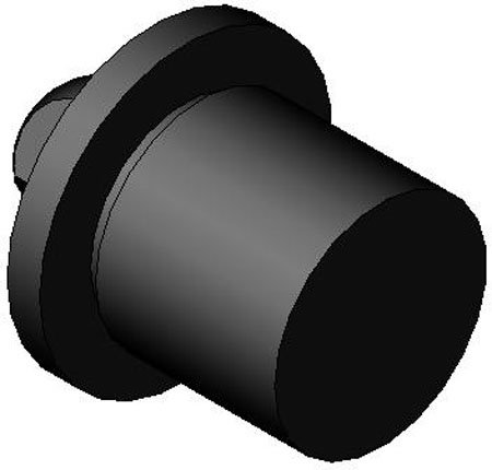 .9998 Dia. (A), 1.3771 Dia. (B), Relieved, Bullet Nose Pin (1 Each)