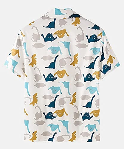 Image of Men's Poly Lycra Digital Printed Shirts with Pajama Shorts Night Suit Set
