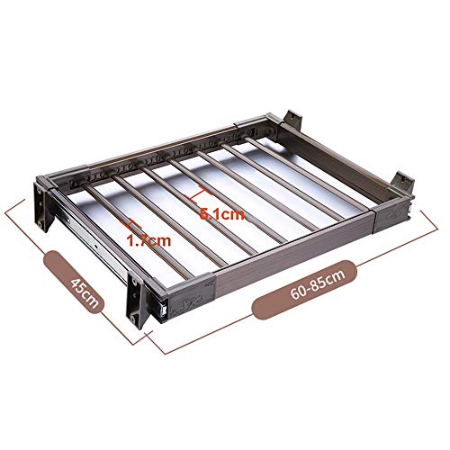 Barre de cintre extensible et rétractable pour un rangement de dressing fluide
