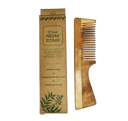 Peine de Madera Neem Anti-Caspa Hecho a Mano TECHSUPREME miniatura 1