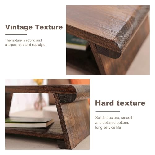 Table basse japonaise pliable marron 50x30cm pour optimiser l'espace