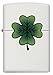 Zippo Clover White Matte Pocket Lighter