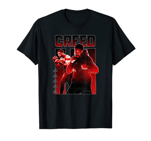 Creed 3 Adonis Creed Level Up Red Split Panel Poster T-Shirt