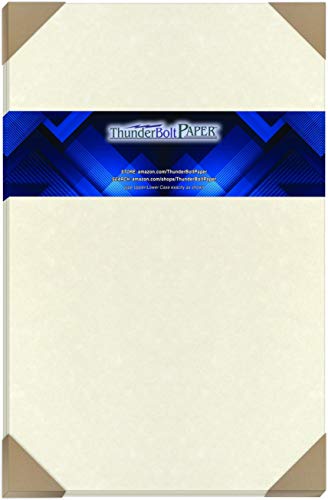 25 White Parchment 65lb Cover Weight Paper 11 X 17 Inches Cardstock Colored Sheets Tabloid|Ledger Size -Printable Old Parchment Semblance