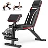Adjustable Weight Bench, Foldable W...