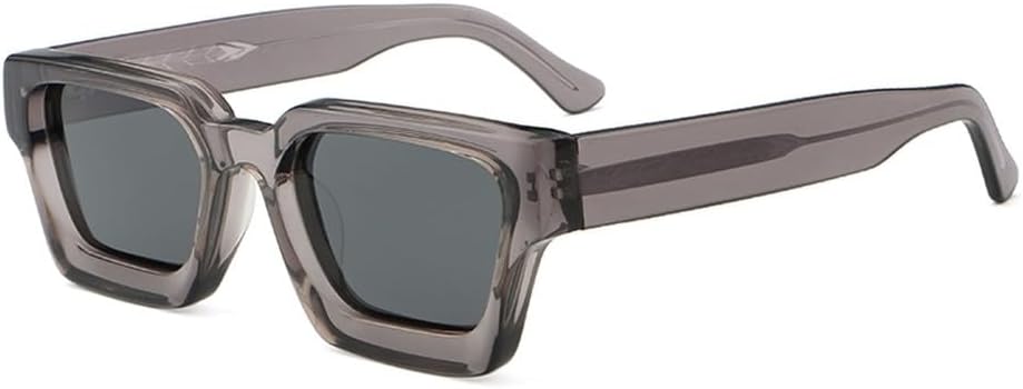 acetate square sunglasses retro women uv400 summer style big sun glasses for men female black brown unisex