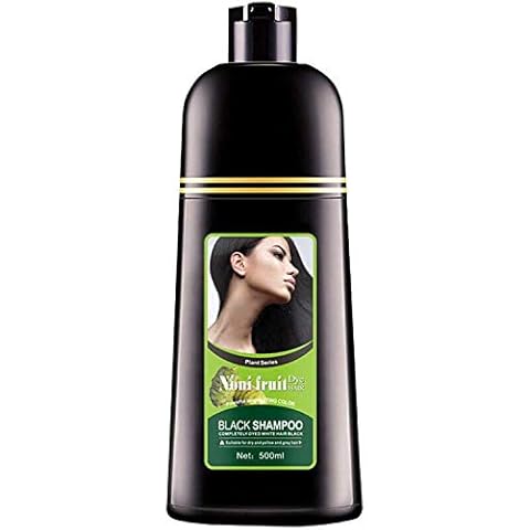 Organic Natural Fast Hair Dye Plant Black Shampoo, Black Hair Shampoo, Darkening Shampoo, Hair Growth Shampoo, Restore Lustrous and Shiny Hair Shampoo for Men and Women Cover