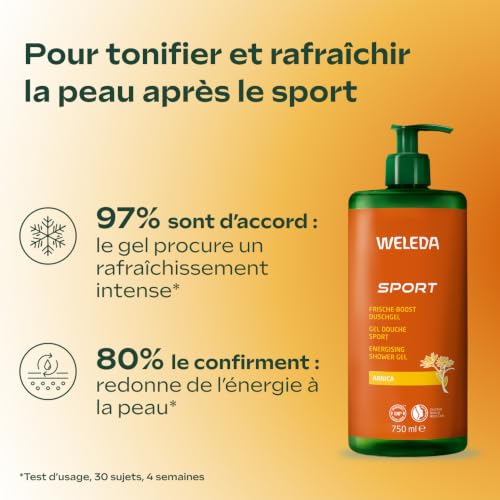 Weleda Body Care Arnica Sports Shower Gel 750ml for Men and Women - vue 4