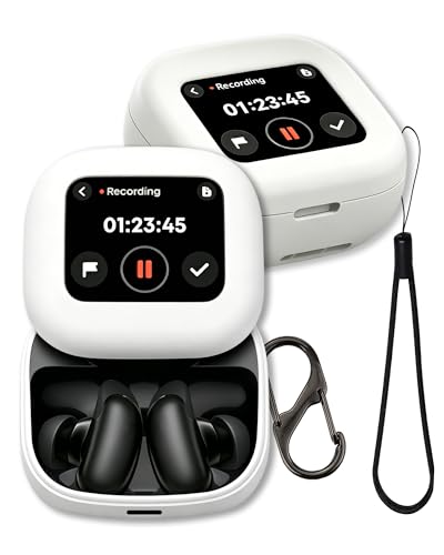 Anker Soundcore Liberty 5 Pro Max�C���z���p�P�[�X�AFJIASTB �\�t�g�V���R���ی�J�o�[ �J���r�i�ƃX�g���b�v�t���A�ϏՌ�(�z���C�g)