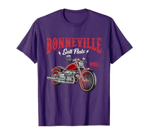 Vintage Motorcycle Racing Bonneville Salt Flats Biker Lover T-Shirt