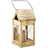 Kings County Tools Candle Lamp - Vintage Style Folding Brass Camping Lantern with Hanging Handle - Collapsible Portable Lamp for Emergency Candles or Home Survival Gear Emergency Kit