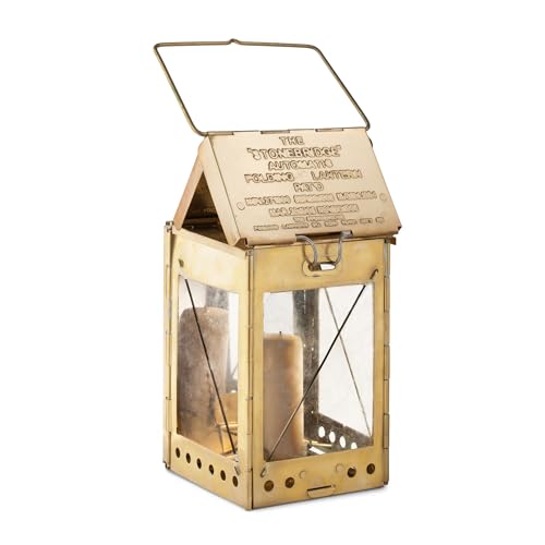 Kings County Tools Candle Lamp with Hanging Handle, Brass, 4.5” x 8.5”…