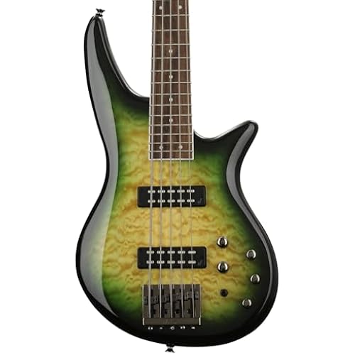 Jackson JS Series 5-String Spectra Bass JS3QV, Alien Burst, Laurel Fingerboard