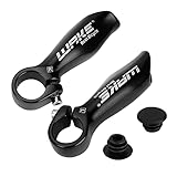 BicycleStore 1 Pair Mountain Bike Handlebar Ends 22.2mm Bicycle Bar Ends Aluminum Alloy Handle Bar Grips Ergonomic Design Cycling Accessories for...