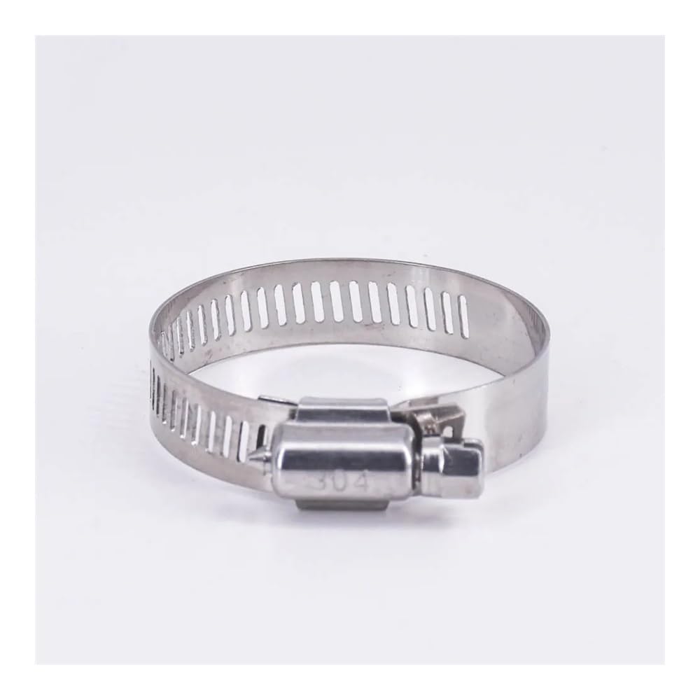 AARTERZZA 5 PCS Hose Clamp 27-51mm 1-1/4" 1-1/2" 1-3/4" 2" 304 Stainless Worm Drive Spring Clip Water Fuel Line Homebrew