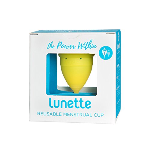 Lunette Menstrual Cup, Yellow, Model 1
