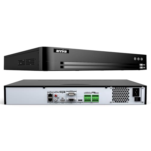 ANNKE 32CH 12MP Netzwerk-Videorekorder ohne PoE-Port, H.265+ 32-Kanal NVR mit AI-Bewegungserkennung, kompatibel mit ANNKE 12MP/8MP/5MP/4MP PoE IP-Kameras für Heim- & Geschäftsüberwachung, Ohne HDD