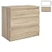 Produktbild CARO-Möbel Kommode Dande Sideboard Schubladenkommode mit 3 grifflosen Schubladen in Sonoma Eiche