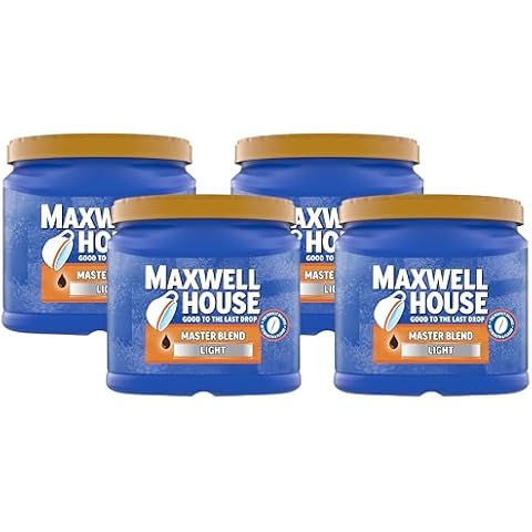 Maxwell House Master Blend Light Roast Ground Coffee (26.8 oz Canister) (Pack of 4) Cover