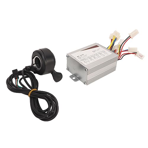 Uxsiya Controlador elétrico de bicicleta, controle de bicicleta sensível acelerador de polegar 24 V