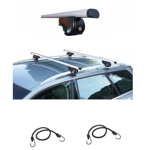 Barres de toit voiture aluminium 127cm rail ouvert Toyota Rav4 SUV 2000 CAM