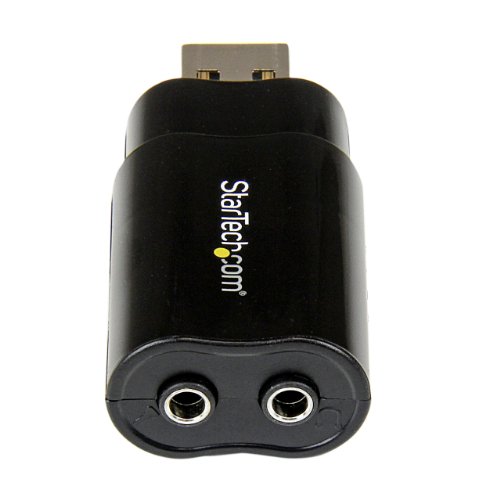 Image of StarTech.com USB Sound Card - 3.5mm Audio Adapter - External Sound Card - Black - External Sound Card (ICUSBAUDIOB) (Pack of 2)